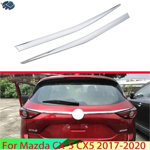 For Mazda CX-5 CX5 2017 2018 ABS Chrome Rear Boot Door Trim Cover Trunk Lid