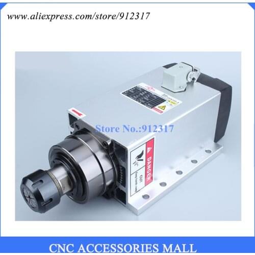 Air cooled spindle motor 5kw ER32 18000rpm flange Spindle motor, wood engraving and milling spindle motor