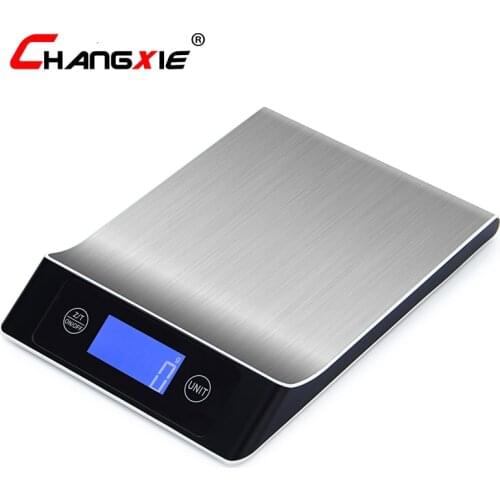 5kg/1g 10kg/1g 15kg/1g Digital Scale Cooking Measure Tool Stainless Steel Electronic Weight Scale LCD Display Kitchen Scale