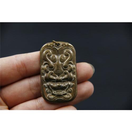 China old bronze dragon lucky baby pendant Get rid of bad luck