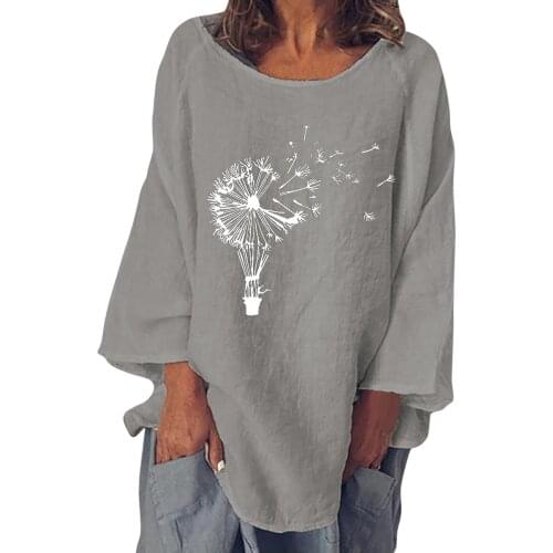 Oversized t-shirt Womans O-Neck Printing Loose Casual Fashion Autumn Long Sleeve T-shirt оверсайз camisetas de mujer