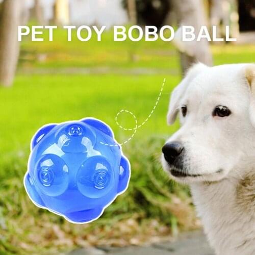 Dog Toys For Aggressive Chewers TPE Bite-Resistant Bouncy Ball Pet Chew Toys Clean Teeth Pet Molar Bite Chew Cleaning Pet Toys