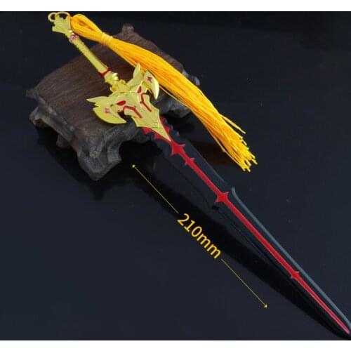 Game Peripheral Sword Model Black Sword One-handed Sword Weapon Model Alloy Metal Toy Model Decoration Toy