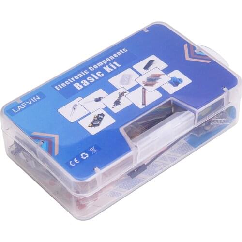 Electronic Component kit with Power Supply Module, Breadboard, Resistor, Capacitor, LED, Potentiometer for Arduino