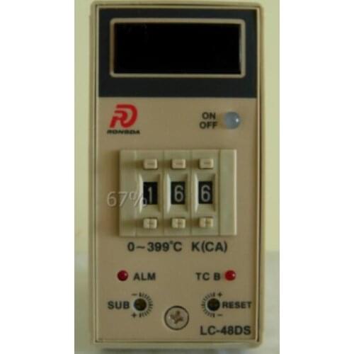 Rongda digital display temperature controller LC-48DS temperature controller with alarm 48*96 new original