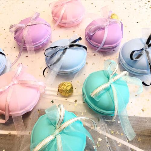 AVEBIEN New Cute Macaron Design Candy Box Birthday Party Decorations Kids Baby Shower Souvenir Wedding Decoration Wedding Favors