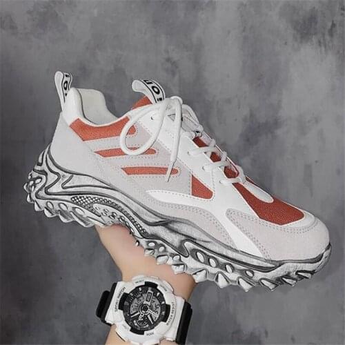 Fashion Platform Sneakers Men Breathable Athletic Sport Shoes Male Non-Slip Casual Shoes Chunky Trainers Mens Dad Shoes