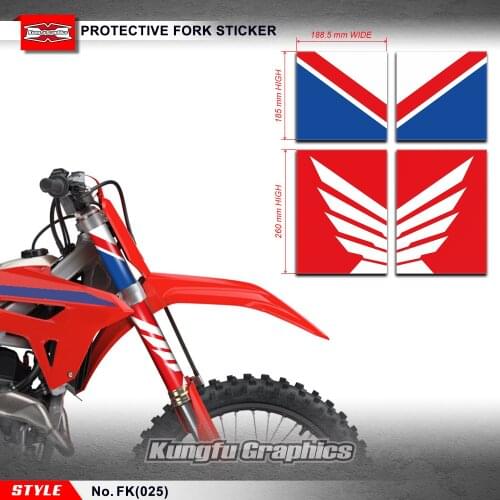 KUNGFU GRAPHICS Motocross Front Fork Suspension Decals Protector Vinyl Decals for MX Motocross Dirt Bike Off-Road