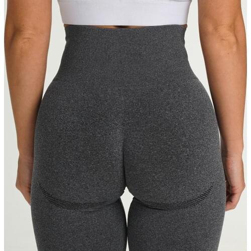 2020 New Stretchy Gym Tights Seamless Leggings Tummy Control Yoga Pants High Waist Sport Gym Leggings Running Pants Women