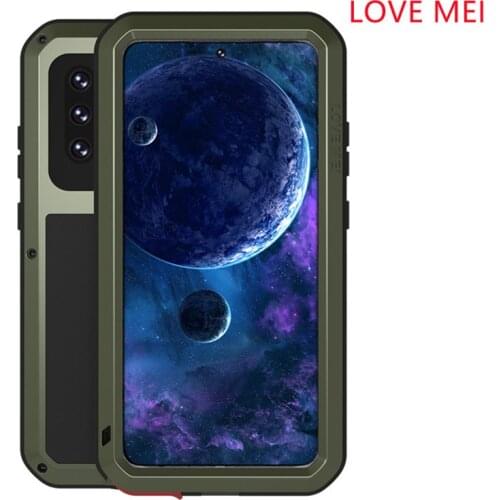 Love Mei Metal Tempered glass Full Protective Cover For Samsung Galaxy A52 A72 A32 Case Heavy Duty Armor Shockproof Waterproof