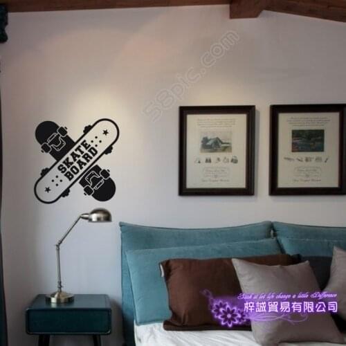Skateboard Sticker Car Decal Extreme Sports Posters Home Decoration Vinyl Wall Decals Decor Mural Car Skateboard Wall Decal