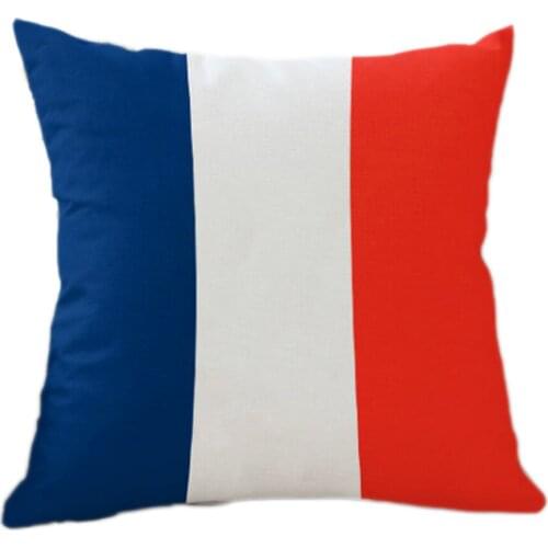45x45cm France flag Pillowcase cotton pillowcases Decorative pillow cases durable household goods