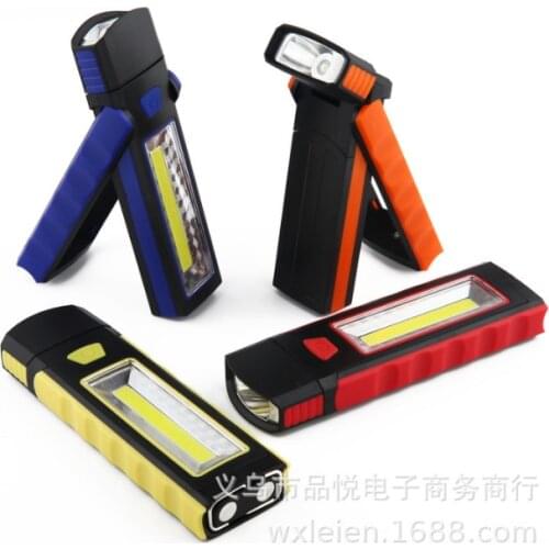 New LED Flashlight Multi-function with Magnet Cob Work Light Inspection Light Can Hang Work Light POCKETMAN Cn(origin)