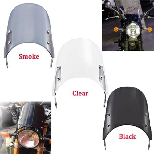 Motorcycle Headlight Fairing Windshield For Triumph Bonneville SE T100/T120 01-19 Thruxton 900 03-15 Wind Deflectors Pare-brise