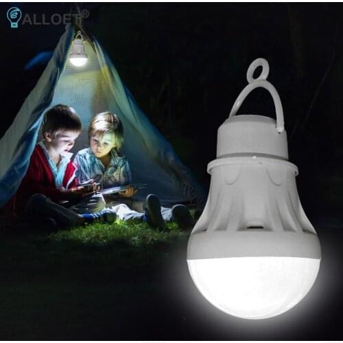 500LM Portable Lantern 3W/5W/7W LED Light Bulb USB Charging Outdoor Camping Tent Lamp Emergency Lighting Night Light