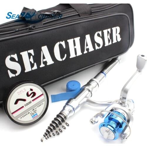 Lowest profit Fishing Rod 10BB Reel and Fishing bag Portable Foldable Spinning Fishing Rod Carbon with Rod Combo Fishing Set