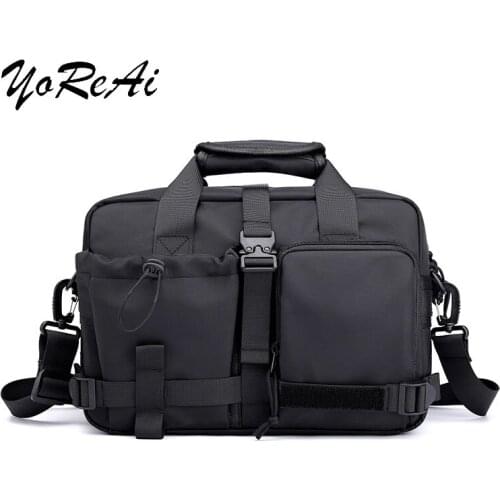 Mens Nylon Crossbody Bag Korean Handbag Student Fashion Large Capacity Computer Bags Casual Shoulder Bag Male Waterproof Tote