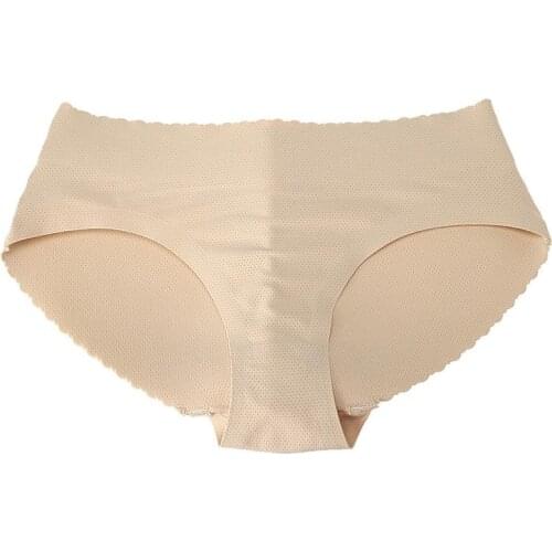 Mozhini Sexy Padded Panty Seamless Bottom Panty Buttocks Push Up Lingerie Women Underwear Butt Lift Briefs Hip Enhancer Shaper