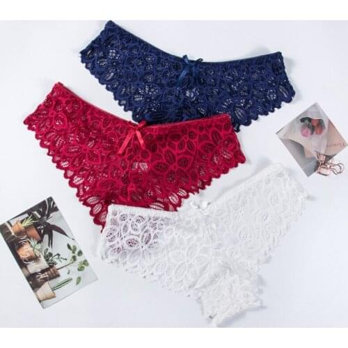 Women Underwear Sexy Lace Panties Underpant Transparent Lingerie New Style Female Tempting Pretty Soft Breathable Briefs