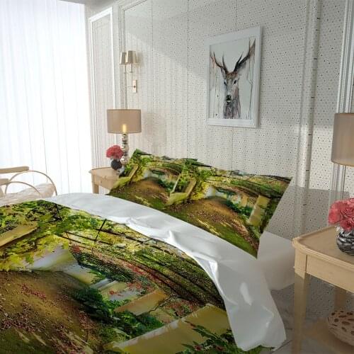 High quality home textile bedding set Corridor garden bedding decorative pillow case 3d bedding