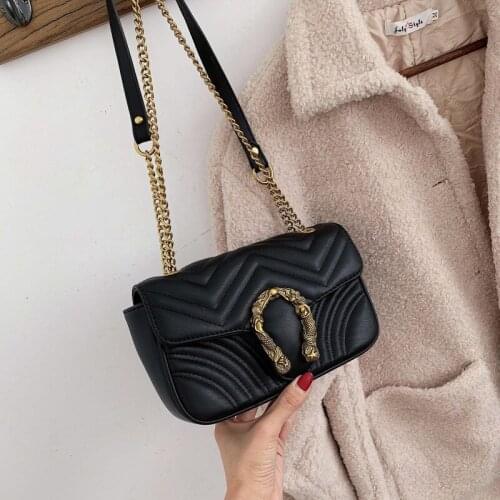 Women Bag PU Leather Luxury Crossbody Bags 2020 New Fashion Wild Chain Shoulder Messenger Bag For Designer Ladies Bacchus Bag