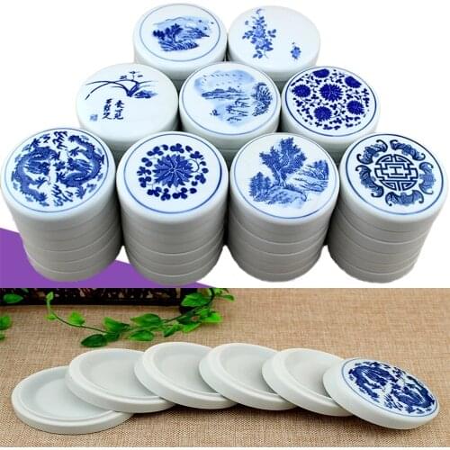 1 Pcs 5 L Ceramics Watercolor Palette Paint Tray Plastic for DIY Craft Professional Art Painting
