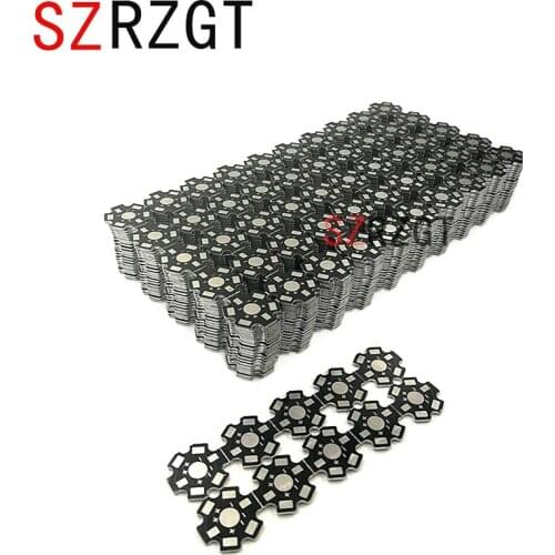 10-1000pcsx 1W 3W 5W 20mm High Power LED PCB Aluminum Star base plate Circuit board DIY
