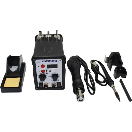 220V KS-8586 Hot Air Gun Soldering Station Hot Air Rework Station Mobile Phone Repair Tools 750W N