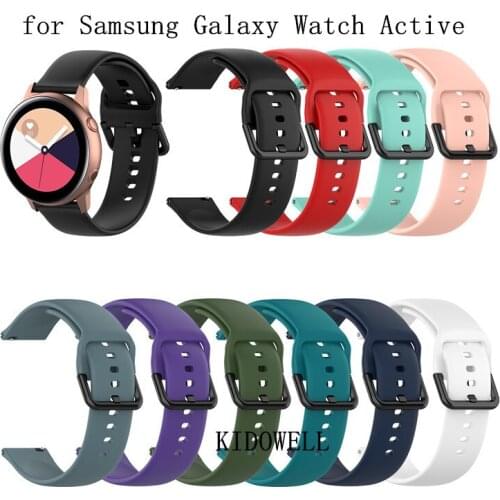 50pcs New Wristband Silicone Strap for Samsung Galaxy Watch Active SM-R500 Replacement Watch Bands Wearable Devices Accessories