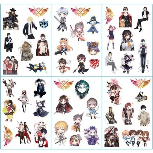 6 Sheets/Set Anime The Kings Avatar Decorative Sticker Scrapbooking DIY Craft Stickers Stationery