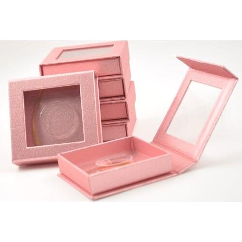 80pcs/lot Wholesale Eyelash Packaging Box Lash Boxes Custom Logo Faux Cils 25mm Mink Lashes Square Package Case With Tray Vendor