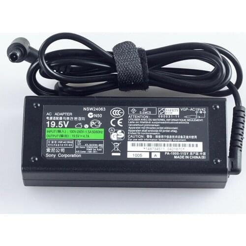90W 19.5V 4.7A AC Adapter fit for Sony VAIO VPCY210FL Notebook