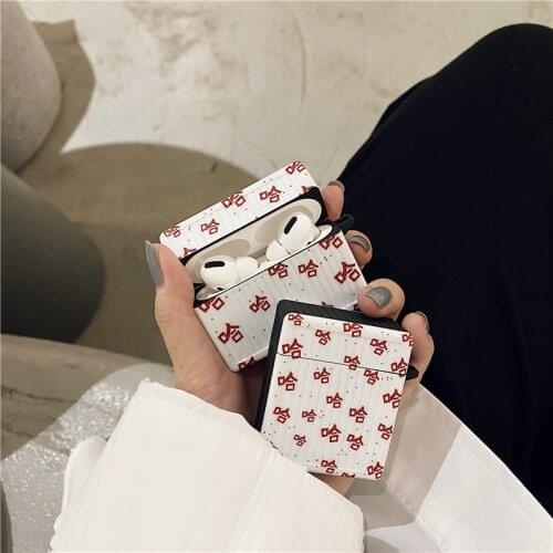 For airpods 1 2 case cute cartoon cat protective cover chinese characters blessing for air pods 3 cases wireless headset coke