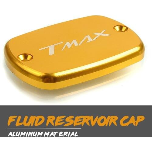CNC Aluminum Motorcycle Brake Fluid Fuel Reservoir Tank Cap Cover For YAMAHA T-Max 530 Tmax 530 XP 530 2012 2013 2014 2015 2016