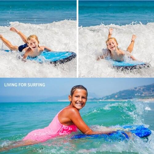 Kids Portable Inflatable Surfing Boardboarding Swimming Pool Beach Floating Mat Pad Float Pool Water Body Board Toy Water Sport