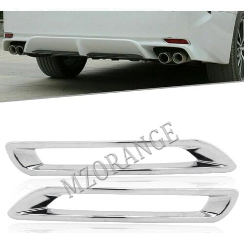 For Toyota Sienna 2011-2020 Chrome Rear Bumper Fog Light Reflector Cover Decor Molding Trim Car Decoration