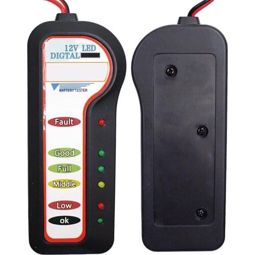 ELM327 Portable 12V LED Car Storage Battery Tester Detector Diagnostic Tool