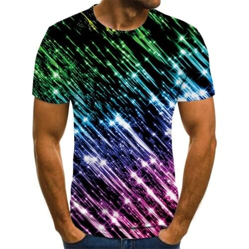 Trendy summer three-dimensional 3D swirl magic square T-shirt men and women fashion 3D T-shirt short-sleeved Harajuku hip-hop cu