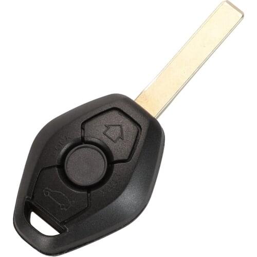 Jingyuqin Remote Car Key Shell Fob HU58/HU92 For BMW 1 3 5 7 SERIES Z3 Z4 X3 X5 M5 325i E38 E39 E46 Uncut Blade 3 Buttons Case