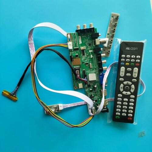 Kit For CLAA154WA05 remote board Panel Controller Digital 15.4" 30pin 1280X800 DVB-C DVB-T VGA CCFL TV USB AV LCD