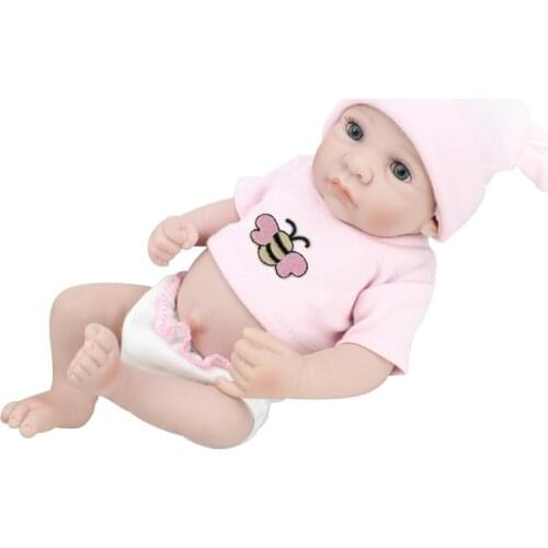 28CM Rebirth Doll Simulation Baby Silicone Child Maternal and Child Training Photography Early Education Puzzle Birthday Gift