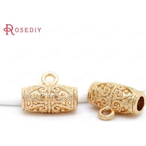 10PCS 10*13MM 24K Champagne Gold Color Plated Brass Charms Pendants Connector High Quality Diy Jewelry Findings Accessories