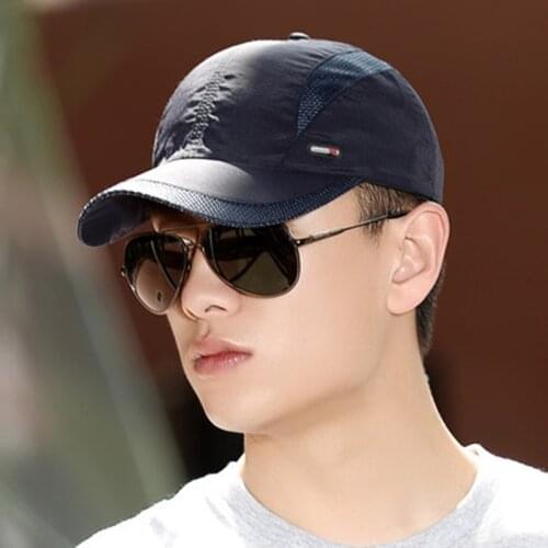 Summer Breathable Quick Drying Thin Women Mens Baseball Cap Sports Outdoor Climbing Hiking Running Fishing Sunscreen Hat A149