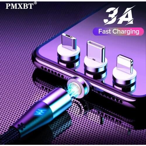 Magnetic Charger Micro USB Type C Fast Charging Cable For iPhone Xiaomi Redmi Note 7 Magnet Charge USB-C Cord Mobile Phone Wire