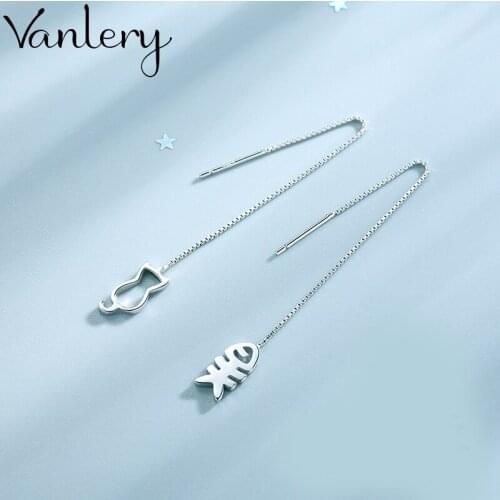 New Arrivals Korean Style Long Fish Cat Earrings For Women Lady Bridal Earrings Girls Gifts Pendientes Brincos 2021