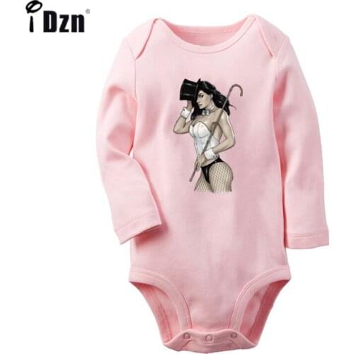 Zatanna The Mistress of Magic Design Newborn Baby Boys Girls Outfits Jumpsuit Print Infant Bodysuit Clothes 100% Cotton Sets
