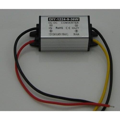 Converter 12V24V(11V-40V) Step Down 9V 4A 36W DC-DC Buck Module Car Power Supply Adapter Voltage Regulator Waterproof