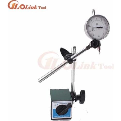 Durable Magnetic Base Holder With Double Adjustable Pole For Dial Indicator Test Gauge 0-10mm With Magnetic Base