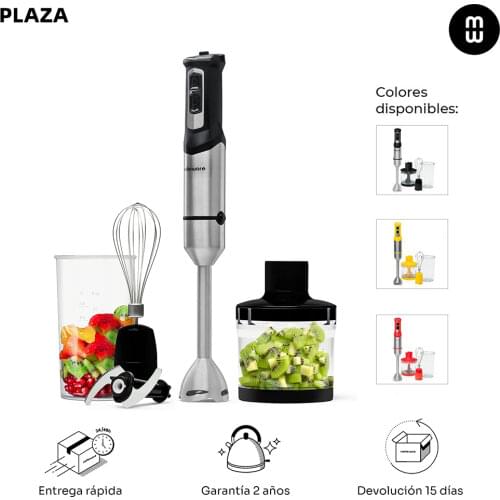 Mellerware-Spiro hand mixer! 1000W. Speed adjustable. Powerful. Blades INOX. Measuring Cup, emulsifier, picator