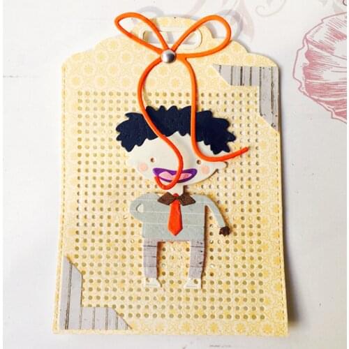 SCD733 Cross Stitch Tag Metal Cutting Dies For Scrapbooking Stencils DIY Album Cards Decoration Embossing Folder Die Cuts New